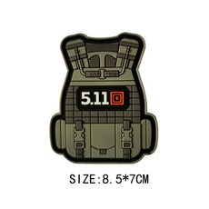 크로스핏 밀리터리 PVC 벨크로 패치 워크아웃 PVC 와펜 헬스 벨크로 패치