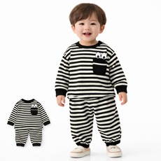 유아상하복 아기등원룩 어린이집 세트 남매룩 단체복 키즈 동글아이라인상하