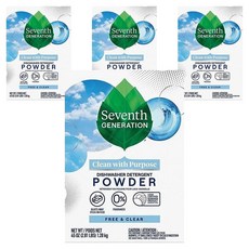 세븐스제너레이션 식기세척기용 주방세제, 1.28kg, 4개