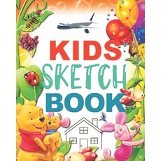Kids Sketch Book: 8" X 10" a Kids Sketch Book with English Alphabets & Number and Some Other Design Paperback, Independently Published