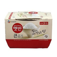 큰공기300g3개입 햇밥 즉석밥 백설햇반 햇반 햇반 CJ햇밧, 300g, 3개