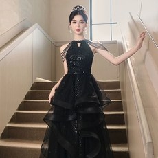 高級感晚禮服裙 女 2025新款學生藝考生日十八嵗成人禮長款優雅氣質