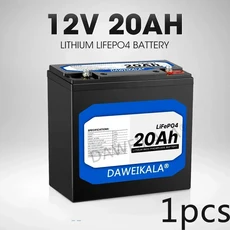 어린이 스쿠터 보트 모터용 충전식 리튬 다리미 인산염 배터리 12V 20Ah LiFePo4 배터리 12V 24V LiFePo4 배터리 세금 없음, 12V 20Ah Battery, 1) 1p 12V 20Ah Battery