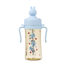 베베픽 실리콘 래빗 토퍼 PPSU 토퍼 빨대컵, 블루벨, 1개, 250ml