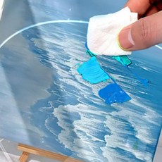 셀로트 투명 아크릴 팔레트 20X30CM 타원형 드로잉팔레트