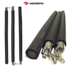 SG 무스포 스폰지 삼절곤 45 삼단봉 조립식 봉술 곤술 무술용품, 검정, 1개