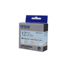 엡손 정품 리락쿠라 라벨테이프 라벨지 파랑 12mm, 1개