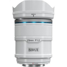 시루이 스나이퍼 16mm APSC 자동초점 렌즈 F1.2 광각 카메라 XT4 XT5 XH1 XH2H2S XT3 XT30 XS10용 (X 마운트 실버), 23mm, Sirui 흰색
