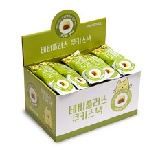 테비플러스 쿠키스낵 고양이간식, 대구와 연어, 30개