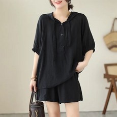 여름 여성투피스 여성세트 반팔티 + 반바지 와이드팬츠 반팔 티셔츠 ZBW26030101 34