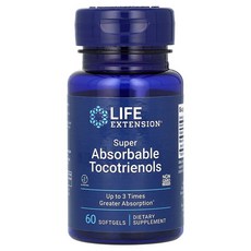 Life Extension 고흡수성 토코트리에놀 소프트젤 60정 LEX-14006, Life Extension 고흡수성 토코트리에놀 소프트, 1개