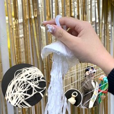 축포 줄폭죽 화이트 축제용품 생일폭죽