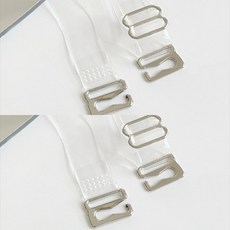 [1+1] 여름 필수 투명 써지컬스틸 누드 브래지어 오프숄더 여성 브라끈