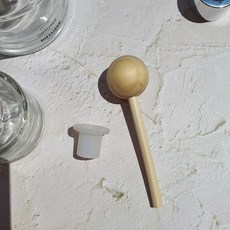 밍블랑 셀프인테리어 디퓨저재료 모음 DIY 디퓨저 공병 섬유스틱 리필오일 디퓨저스틱, 1개, 우드왕볼스틱 1개