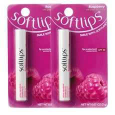softlips 護唇膏, 覆盆莓, 2g, 2個