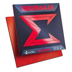 엑시옴(XIOM) 공식 본사 직영 탁구 러버 시그마 3, 적색, 1개