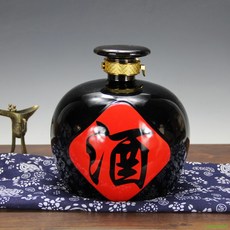 치파오 500ml 공예품 연태고량주 술병 이과두주 애주가 선물용 핸드메이드 자기 전통, 1개