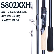 PURELURE SHARPEN 롱 스피닝 및 캐스팅 소프트 루어 FUJI 부품 베이스 파이크 낚싯대 릴 XF MF 액션 로드, 11 RHC684MLMF