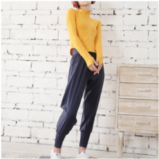 女款速乾瑜伽拉鍊式運動衫長褲組