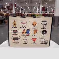 코스트코 장바구니 대형 타포린 쇼핑백 쿠키캐릭터, 1개, 컬러