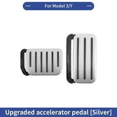 모델 Y 주니퍼 2025-2020 런칭 3 2017-2024 하이랜드 액셀러레이터 브레이크 페달 미끄럼 방지 풋레스트 커버