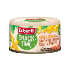 Edgell 스낵타임 통조림 스위트콘 스모크드 파프리카 소금 & 후추 Snack Time Sweet Corn With Smoked Paprika Salt & Pepper, 1개, 70g