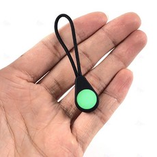 야광지퍼 지퍼손잡이 고리 형광 발광 지퍼끈, 1개, 단품