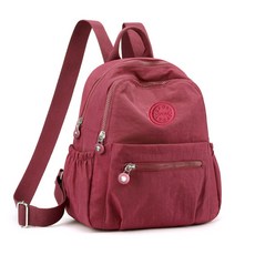 로고 촬영에 및 라운드 스타일 디자인. 남녀공용 소재 나일론 백팩 중성 여행 사진, Bj9950 d