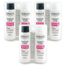 애경 케라시스 데미지 클리닉 단백질 (샴푸+컨디셔너) 여행용 샴푸세트 1인가족 필수템, 3개, 60ml