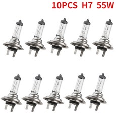 10PC 55w 12v H7 안개 할로겐 전구 자동차 할로겐 전구 슈퍼 크세논 광원 안개 램프 헤드 라이트 4300k 자동차 스타일링 Araba Far, [01] 옵션1, 1개