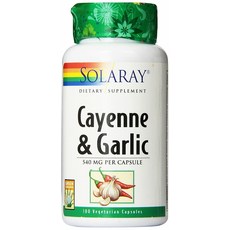 SOLARAY 辣椒&大蒜素食膠囊 540mg, 1個, 100 件