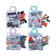 h37 오즈토이 유아용 흑백 헝겊 꼬리 촉감책 4종 세트 66537 초점책 신생아 완구, 상세페이지 참조, 상세페이지 참조, 상세페이지 참조