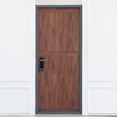 폼나라아트 접착식 현관문 셋트 보온단열 시트지 아파트 시공 방문 거실 셀프인테리어, 멀바우브라운