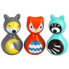 넘어져도 다시 일어서는 동물오뚝이 오뚝이완구, 1개, 랜덤 발송