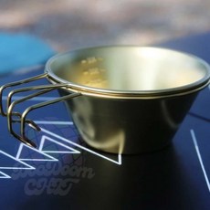 캠핑 선물 골드 티타늄 코팅 막걸리잔 스텐 시에라컵 백패킹 낚시 솔캠 맥주잔 앞접시, 500ml, 1개