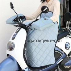 오토바이 무릎 담요 장갑 전기 자전거 스쿠터 방한 방풍 보온 배달 겨울 커버 바람막이 워머 D.구멍1개/수염(퀼팅)/그레이