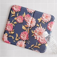 양면 3D 꽃방석 매트 국산 접이식 캠핑 사우나 방석, 네이비