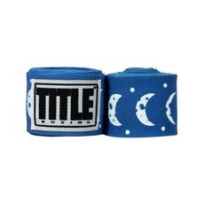 【神拳阿凱】TITLE 拳擊手綁帶 手綁帶 手繃帶 纏手 450cm 多色印花, 月亮, 1個