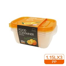 樂扣樂扣 EZ Lock 密封保鮮盒 1.15L x 3入, NA, 1個