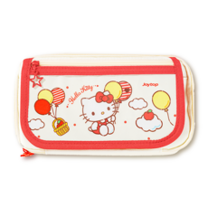 리리월드 산리오 정품 키티 대용량 파우치 필통, 1개, 레드 키티