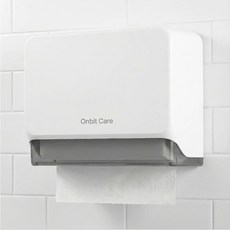 온빛홈 무타공 핸드타올 케이스 페이퍼타올 걸이, 화이트, 1개