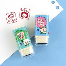 플유 부적 스탬프 랜덤 1개 만년 도장, 오로라핑