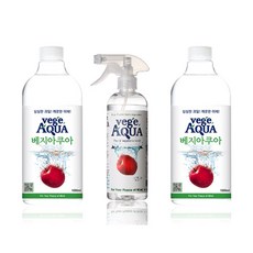 베지아쿠아 과일 야채 세정제 본품 475ml (1개)+리필용 1000ml (2개), 1세트