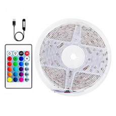 투데이리빙 led 네온 스트립 줄조명 + 리모컨 간접 조명 usb 스트링 라인 라이트 잘라쓰는 조명등 붙이는 센서등 캠핑 야외등 정원등, 1개, R98632W(화이트 3M