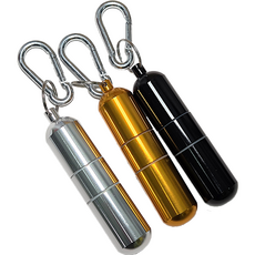 은빛매너 휴대용 재떨이 냄새차단 야외 차량용 캠핑 캡슐형 재털이, B43세라믹재떨이-골드, 1개