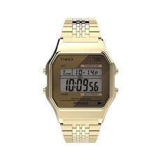 타이맥스 타이멕스 Timex T80 남성용 레트로 팔찌 시계 | 34mm 방수 TW2R79200 627965