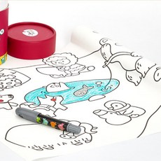 만3세반 색칠놀이 동물그림 벽지형 롤페이퍼 그림세트 집중력향상 유치부