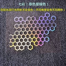 【開發票/統編】【開發票/統編】趣味蜂巢車貼 汽車車身車尾 個性劃痕裝飾反光貼紙 電動摩托車改裝貼 防水汽車裝飾貼車身改裝貼膜個性, 1個