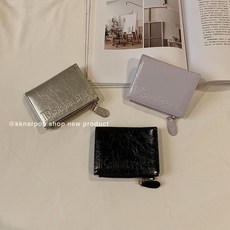 ins韓系裂紋錢包 便攜高級感 簡約潮流小衆多卡位大容量卡包卡夾女