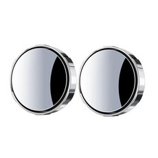 사각지대 자동차 후방 거울 조절 원형 프레임 광각 보조 볼록, 1개, 1. 2PCS